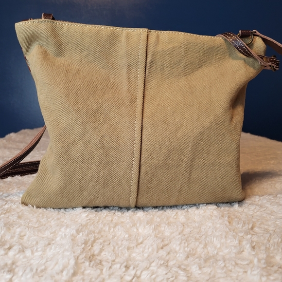 MYRA BAG IN COTTON AND LEATHER MADE IN INDIA COUNTRY WESTERN COWGIRL VIBE - Picture 8 of 13